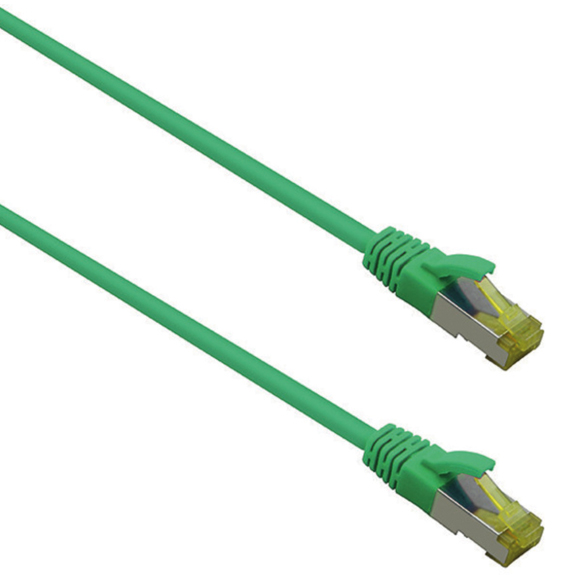 fairPLUS S/FTP-Patchkabel Cat.6A, 0,5 m grün