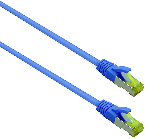 fairPLUS S/FTP-Patchkabel Cat.6A, 0,5 m blau