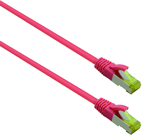 fairPLUS S/FTP-Patchkabel Cat.6A, 0,5 m rot